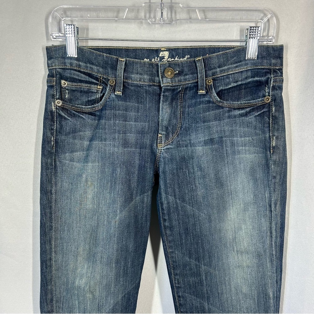 7 For All Mankind | Straight Leg Dark Wash Jeans Women’s Size 26 - Picture 3 of 13